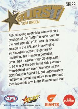 2022 Select AFL Footy Stars - Starburst Caricature - Ice #SBi29 Tom Green Back